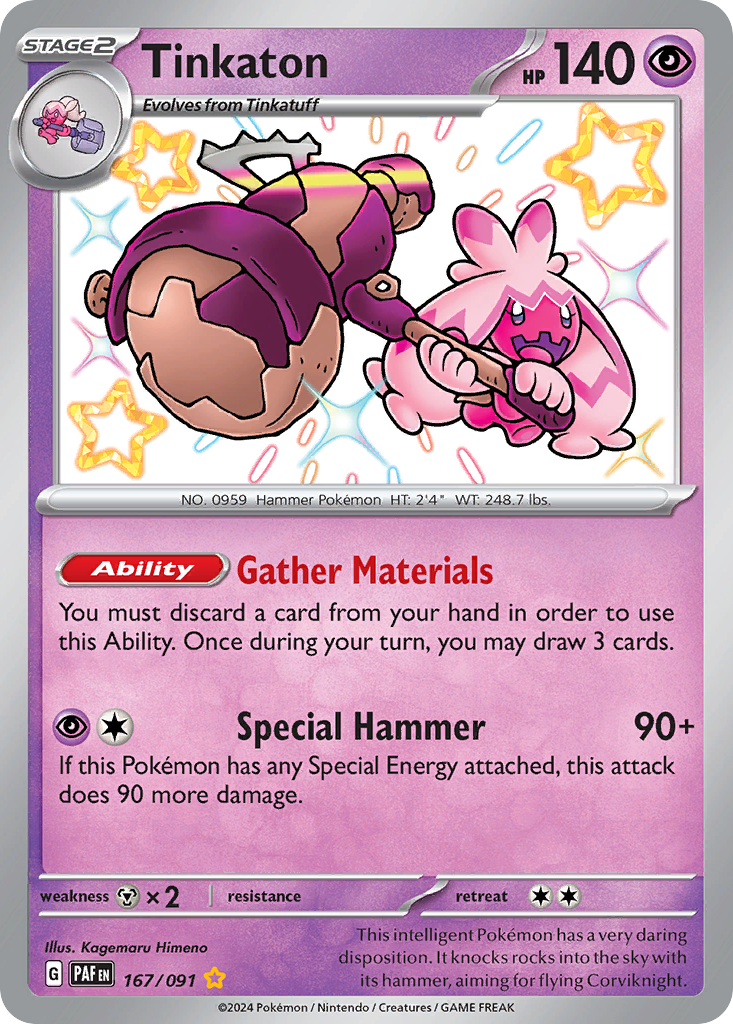Tinkaton Paldean Fates 167