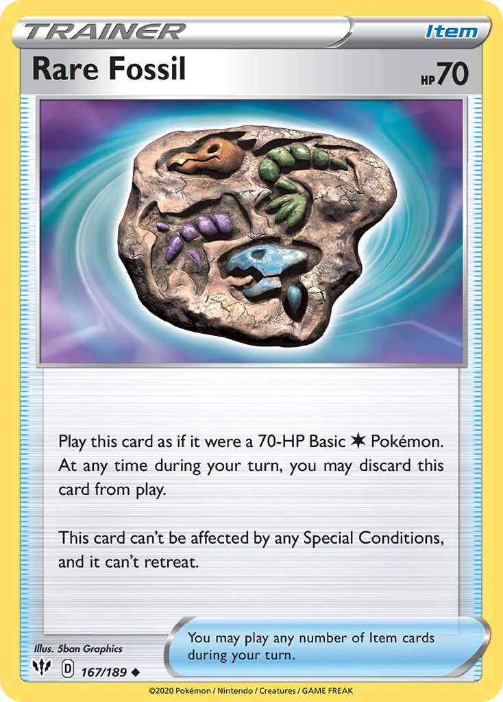 Rare Fossil Darkness Ablaze 167