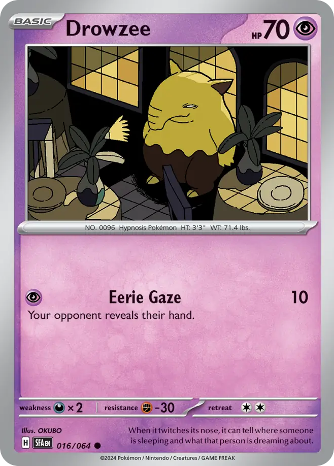 Drowzee Shrouded Fable 16