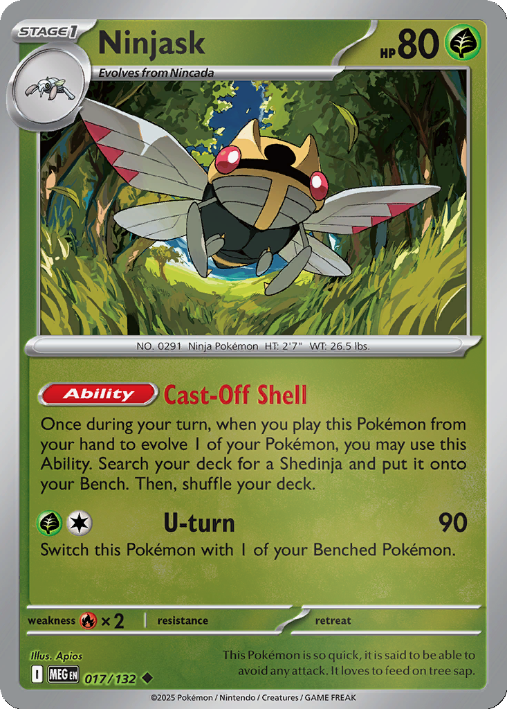 Ninjask [Reverse Holo] #17