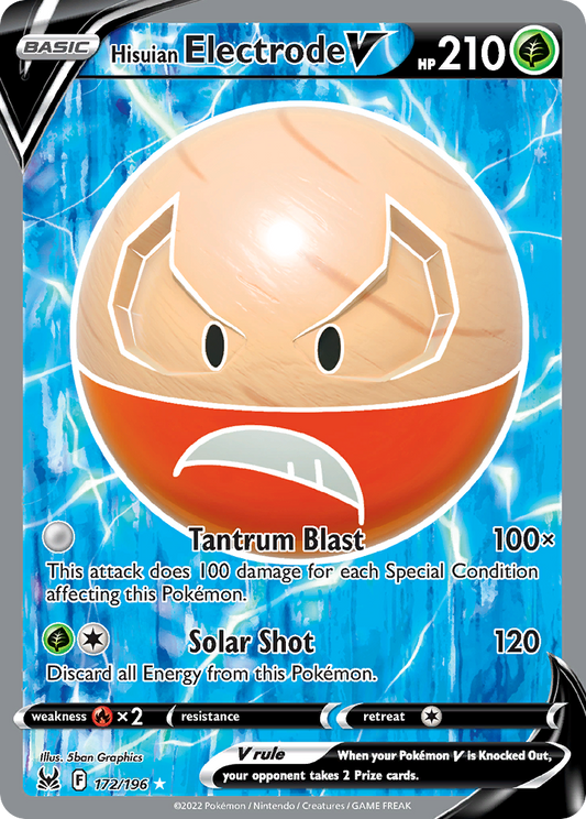 Hisuian Electrode V Lost Origin 172
