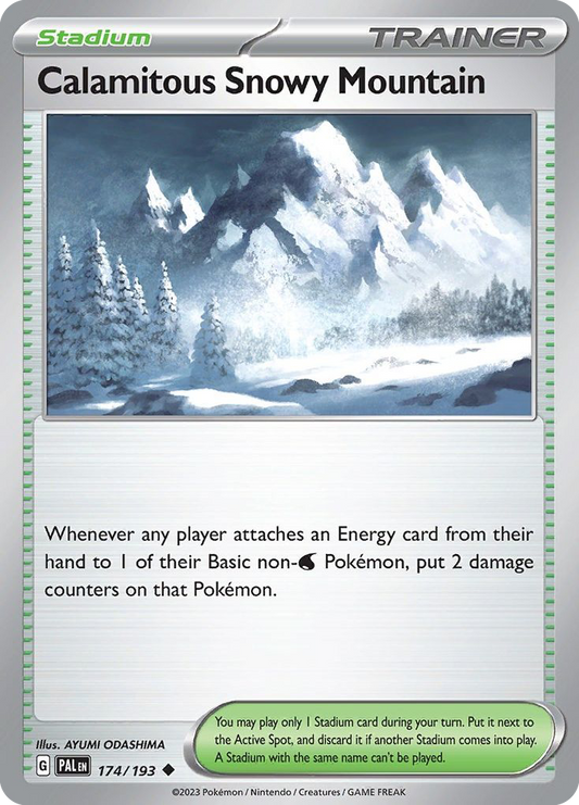 Calamitous Snowy Mountain Paldea Evolved 174