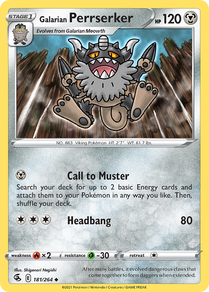 Galarian Perrserker Fusion Strike 181