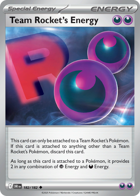 Team Rocket's Energy Destined Rivals 182