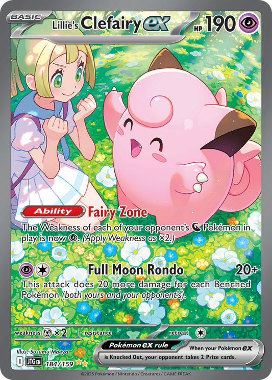 Lillie's Clefairy Ex #184 PSA 9