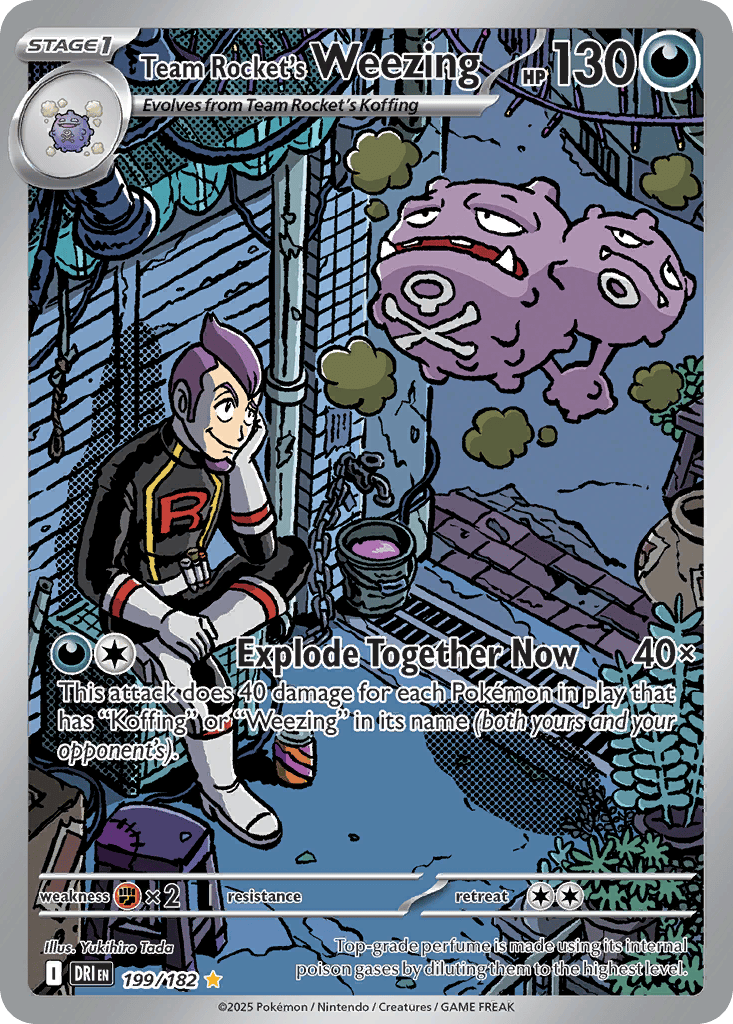 Team Rocket's Weezing #199