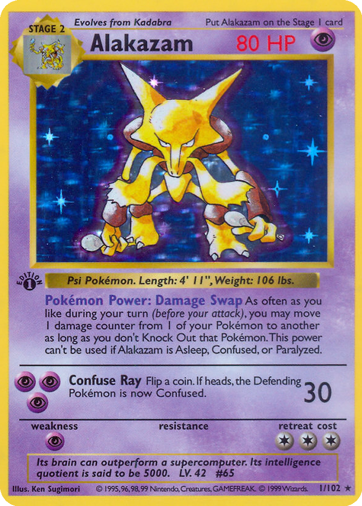 Alakazam #1 PSA 9