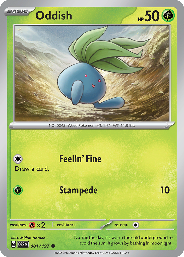Oddish Obsidian Flames 1