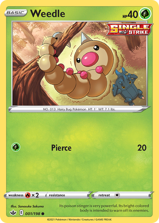 Weedle Chilling Reign 1