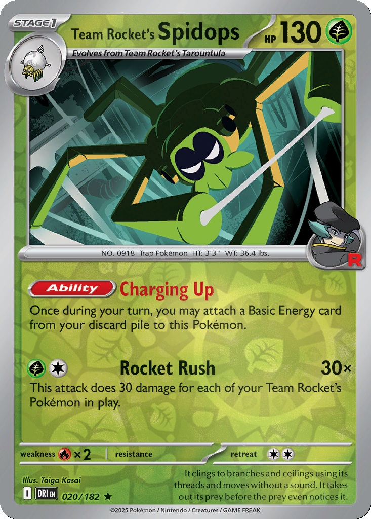 Team Rocket's Spidops [Reverse Holo] #20