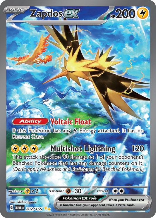 Zapdos ex 151 202
