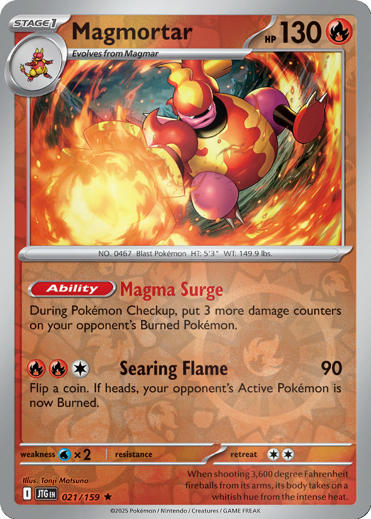 Magmortar [Reverse Holo] #21