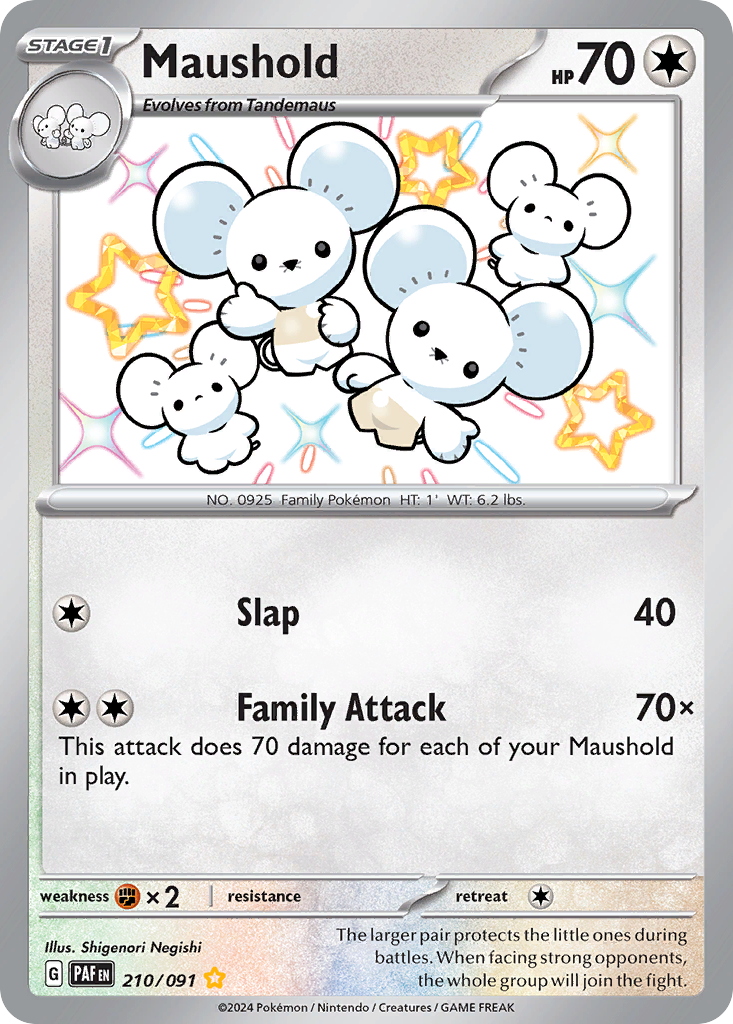 Maushold Paldean Fates 210