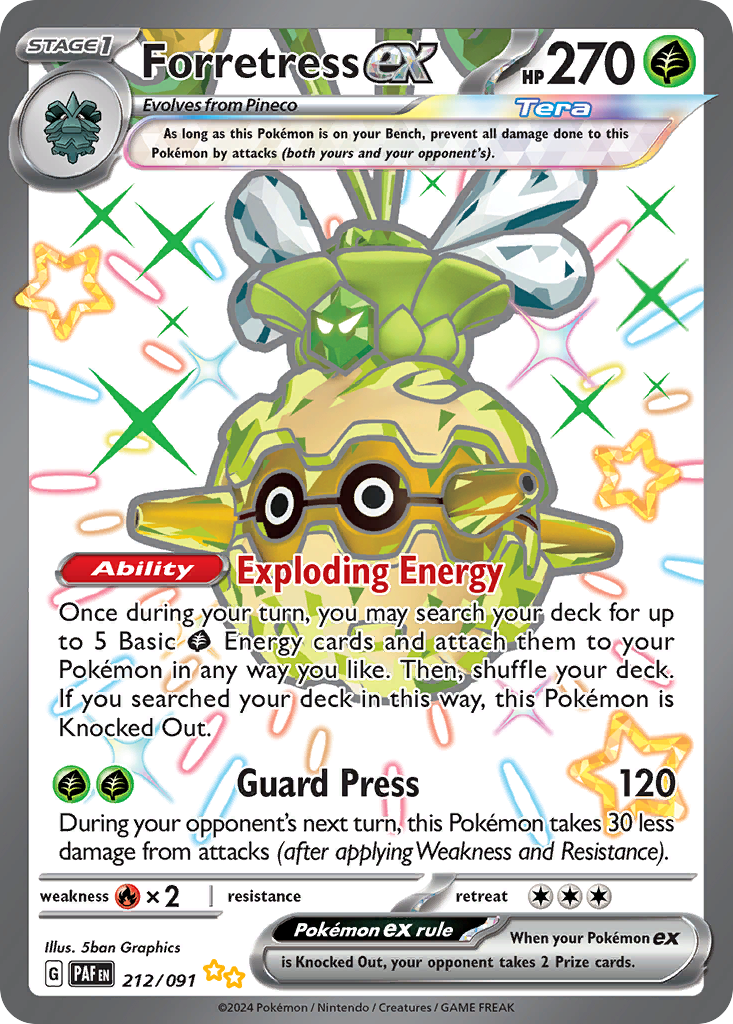 Forretress ex Paldean Fates 212