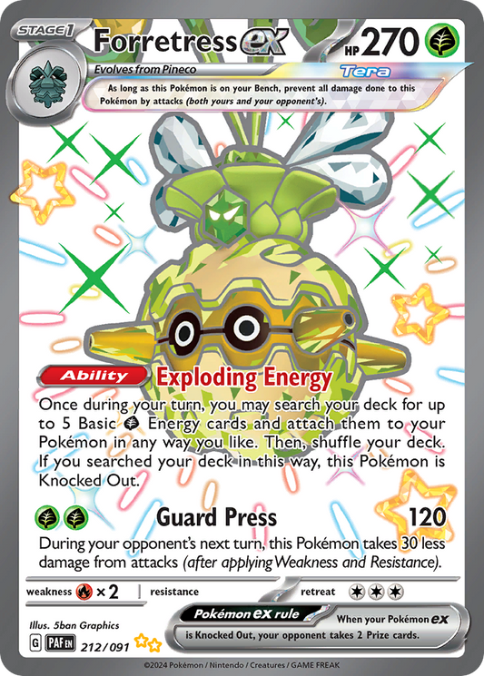 Forretress ex Paldean Fates 212