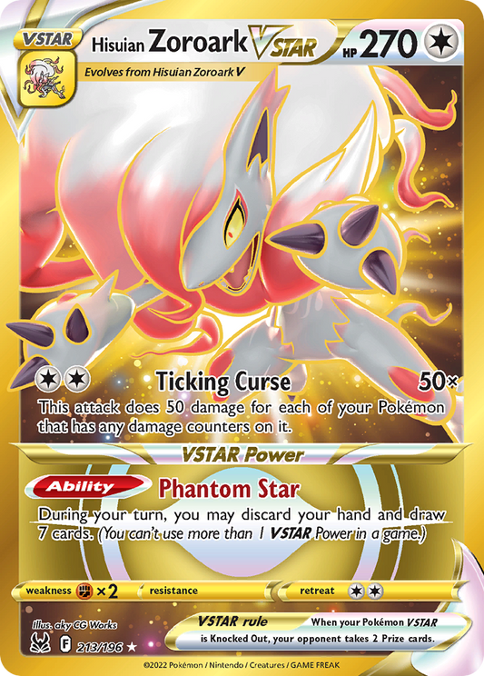 Hisuian Zoroark VSTAR Lost Origin 213