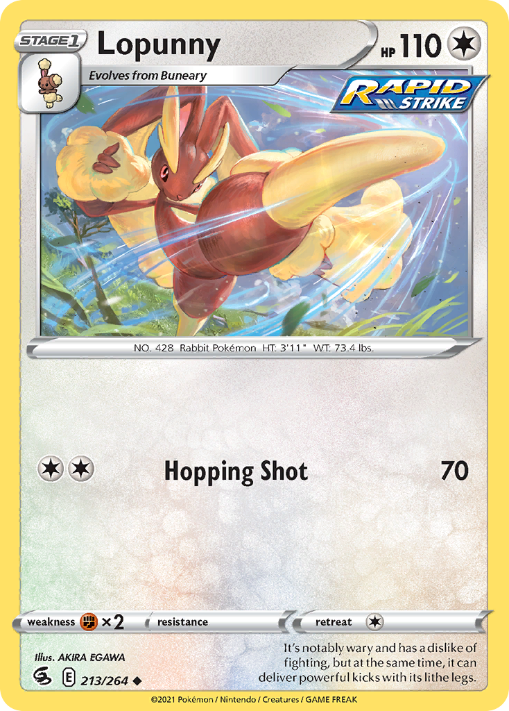 Lopunny Fusion Strike 213