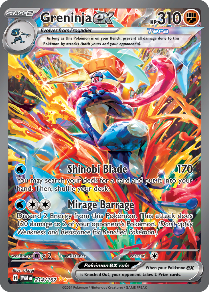 Greninja ex Twilight Masquerade 214