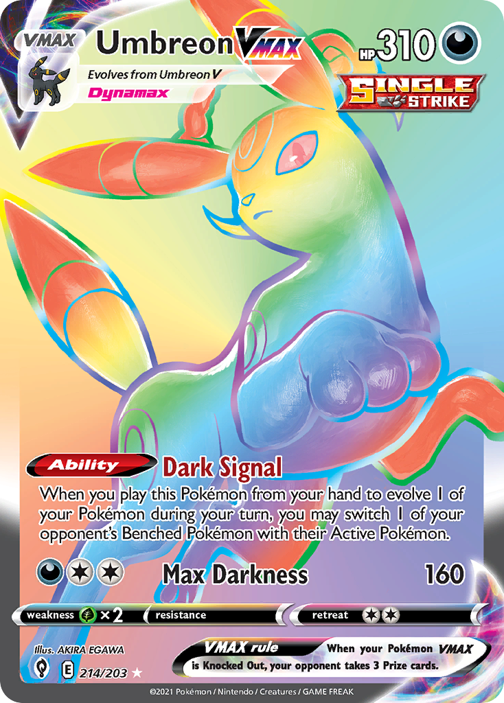 Umbreon VMAX Evolving Skies 214