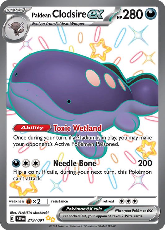 Paldean Clodsire ex #219