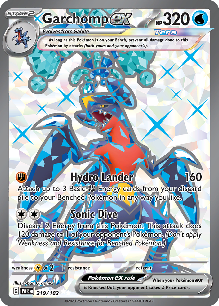 Garchomp ex Paradox Rift 219