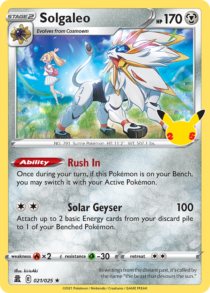 Solgaleo Celebrations 21