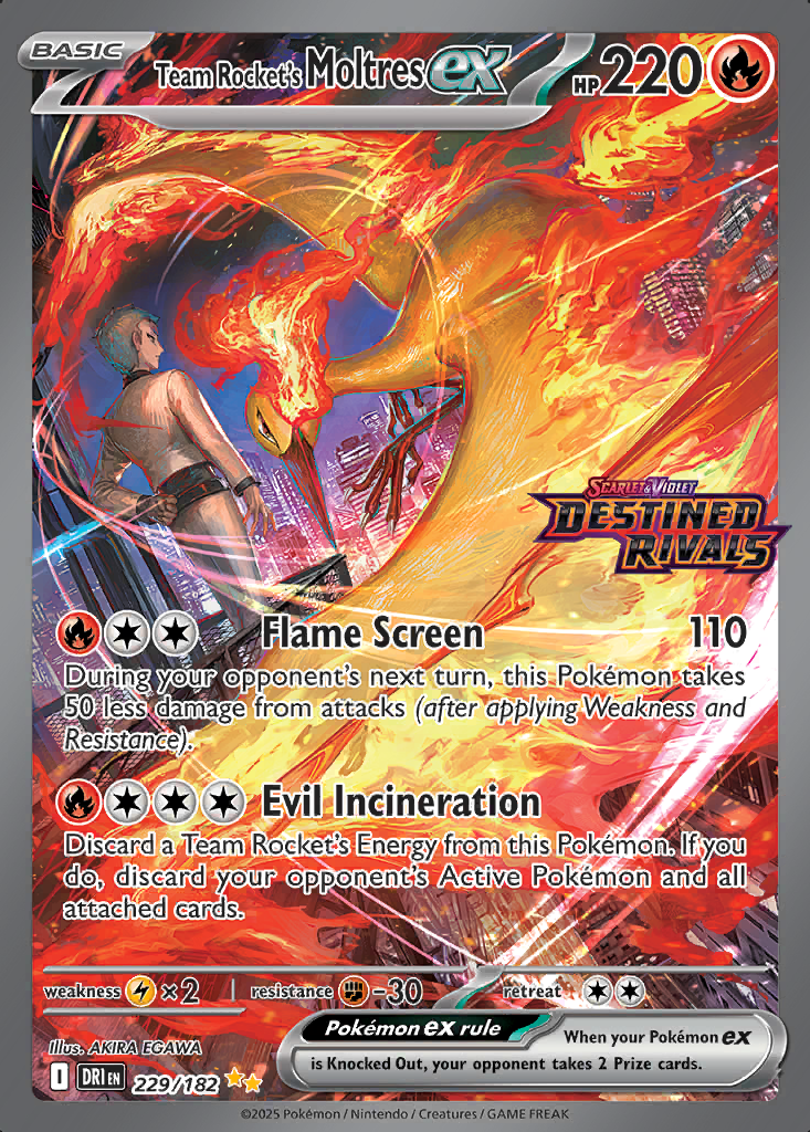 Team Rocket's Moltres ex [Stamped] #229