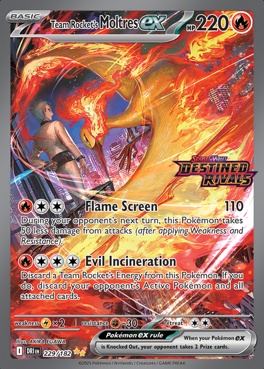 Team Rocket's Moltres ex [Stamped] #229
