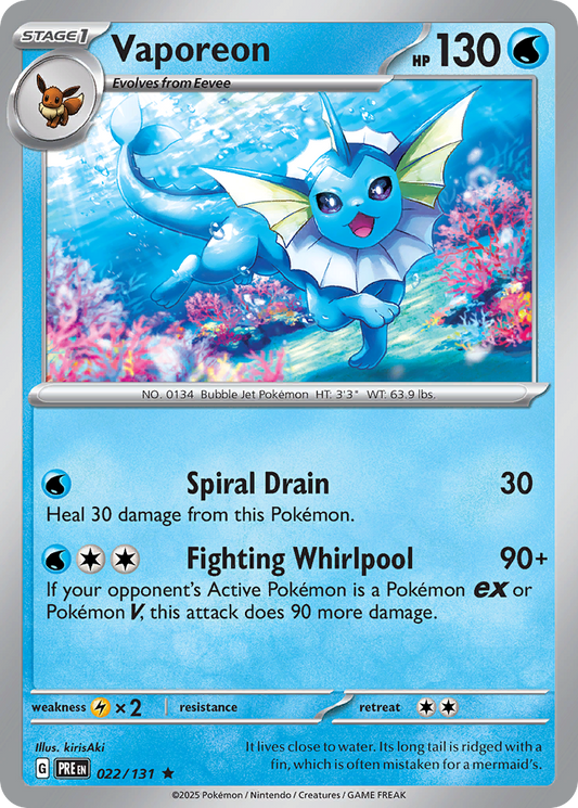 Vaporeon [Reverse] #22