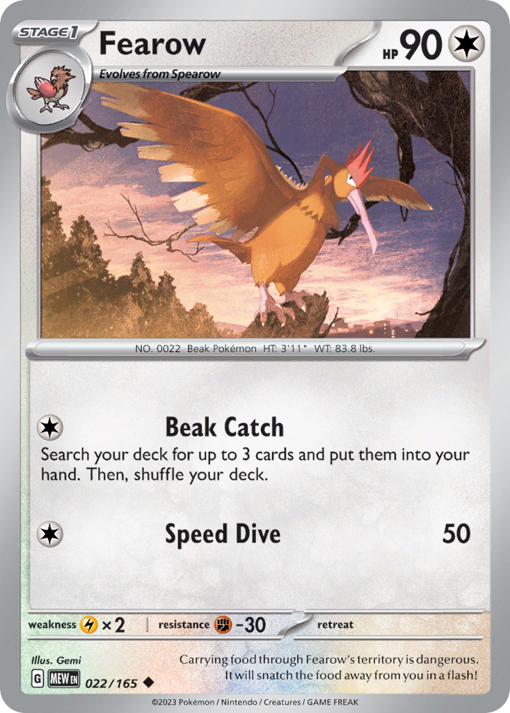 Fearow 151 22
