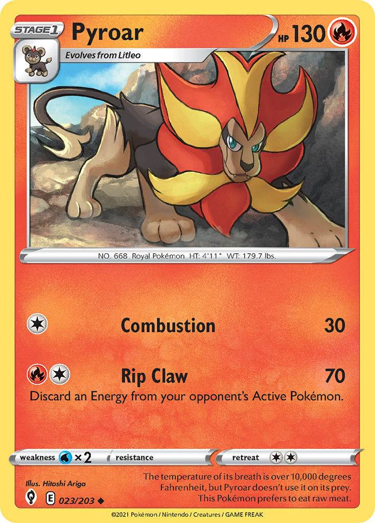 Pyroar Evolving Skies 23