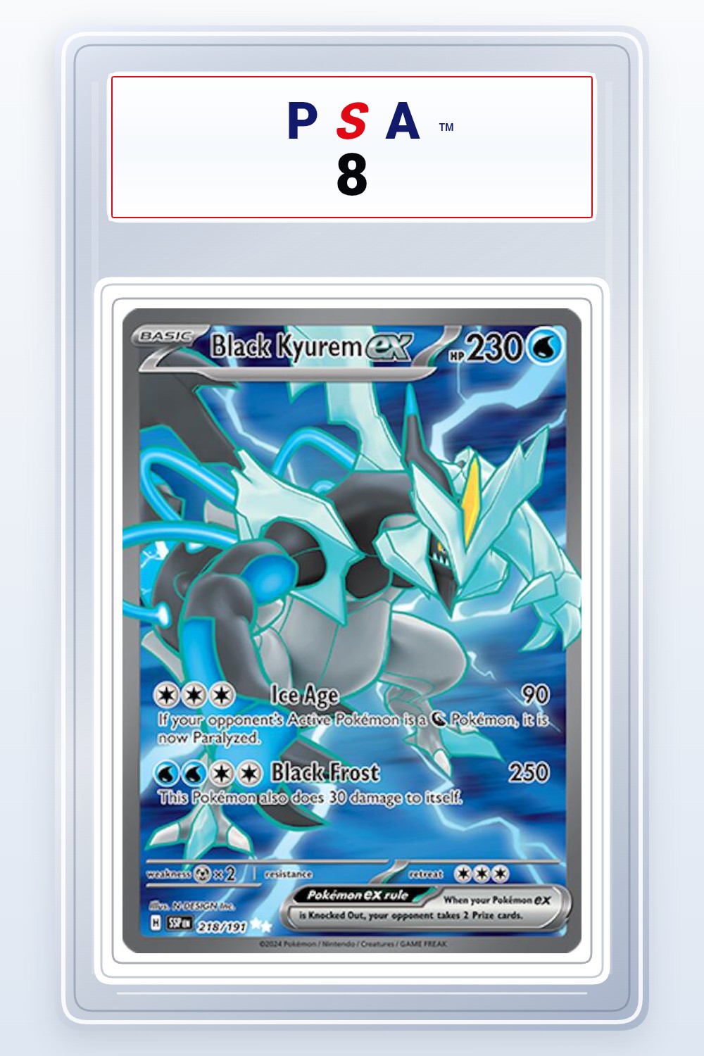 Black Kyurem ex #218 PSA 8