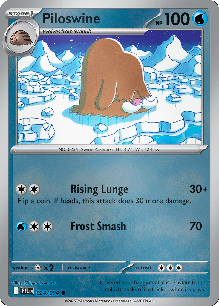 Piloswine [Reverse Holo] #24