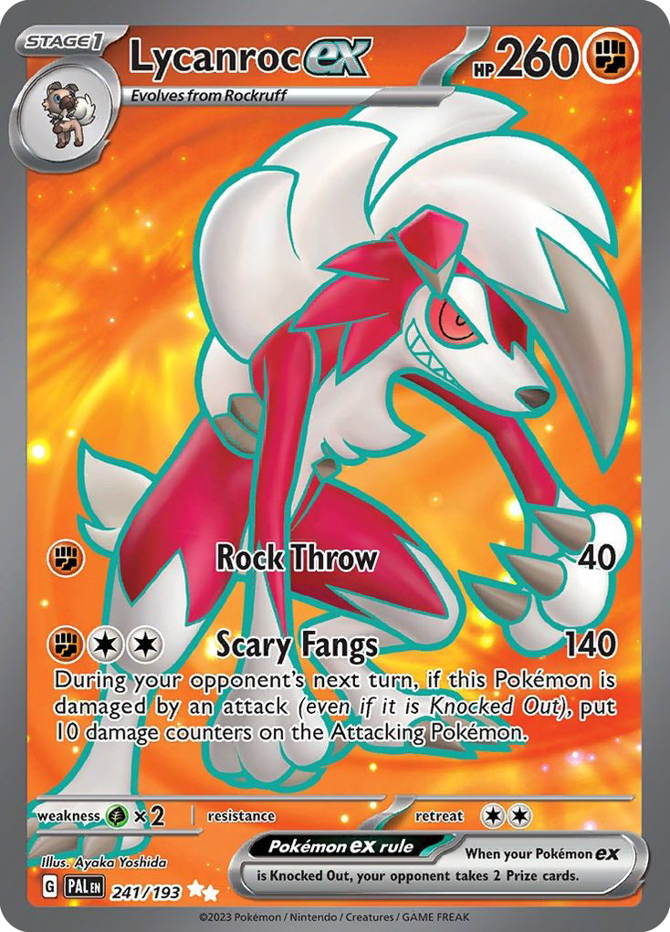 Lycanroc ex Paldea Evolved 241