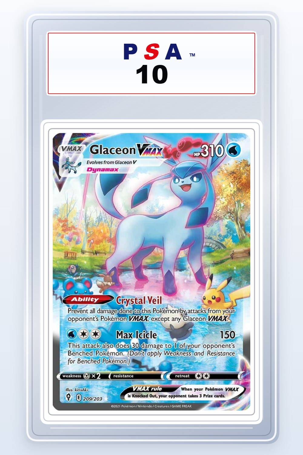 Glaceon VMAX #209 PSA 10
