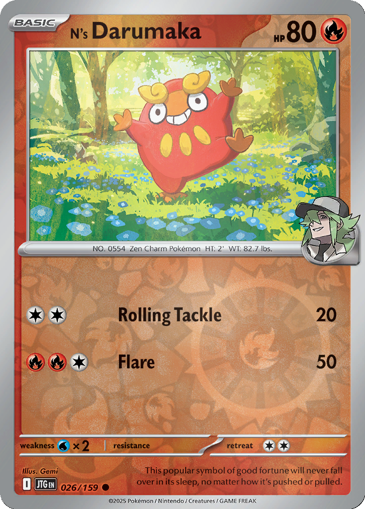 N's Darumaka [Reverse Holo] #26