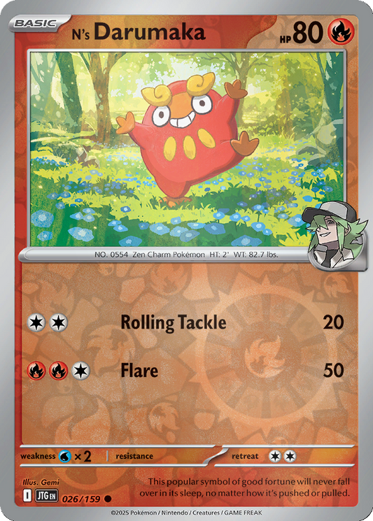 N's Darumaka [Reverse Holo] #26