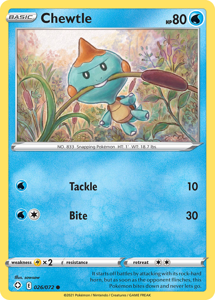 Chewtle Shining Fates 26