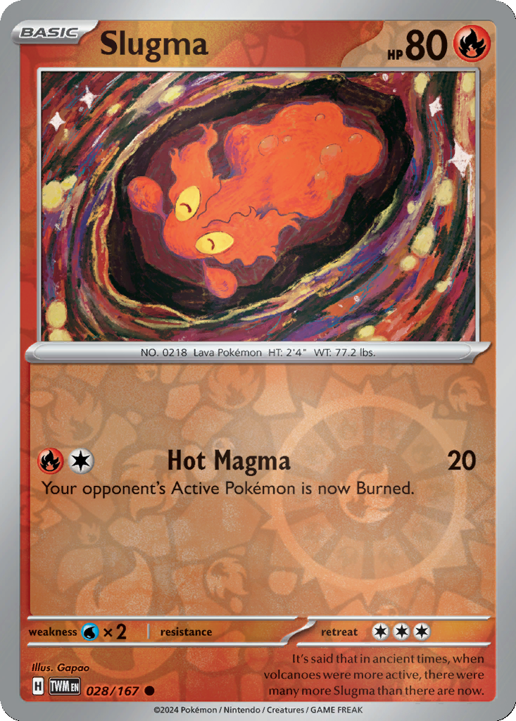 Slugma [Reverse Holo] #28