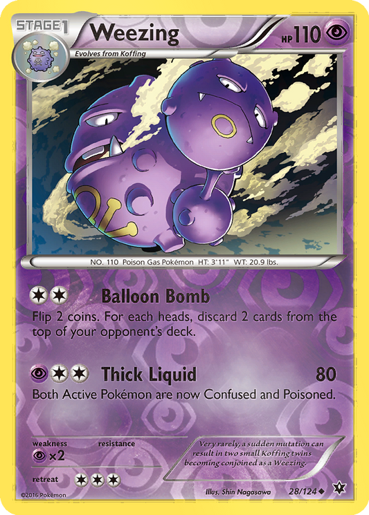 Weezing [Reverse Holo] #28