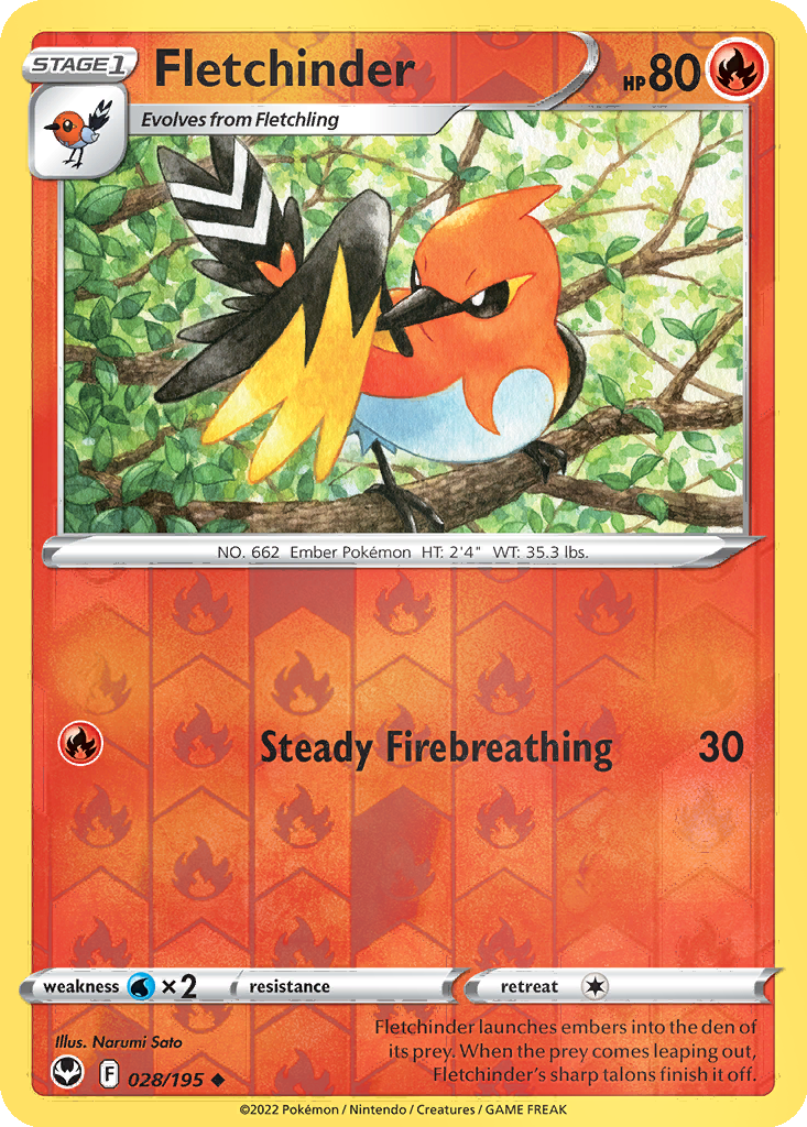Fletchinder [Reverse Holo] #28