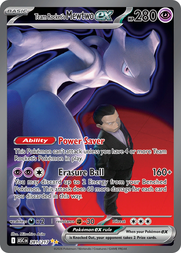 Team Rocket's Mewtwo Ex #281