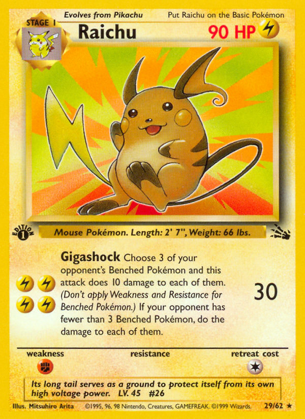 Raichu Fossil 29