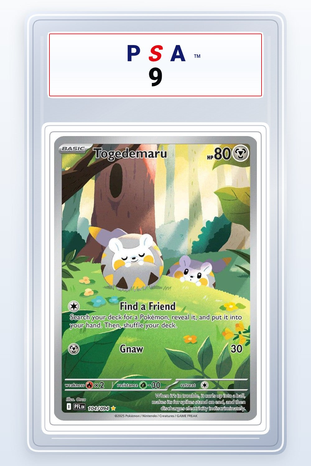 Togedemaru #104 PSA 9
