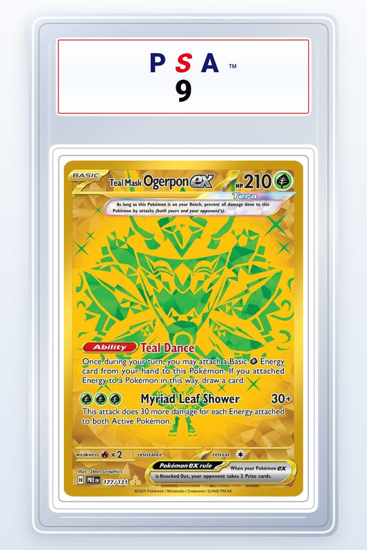 Teal Mask Ogerpon ex #177 PSA 9
