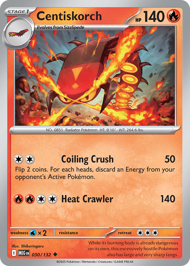 Centiskorch Mega Evolution 30