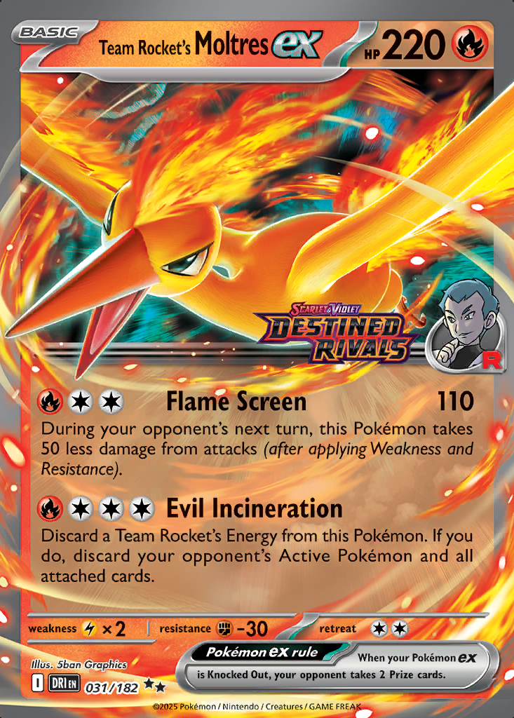 Team Rocket's Moltres ex [Stamped] #31
