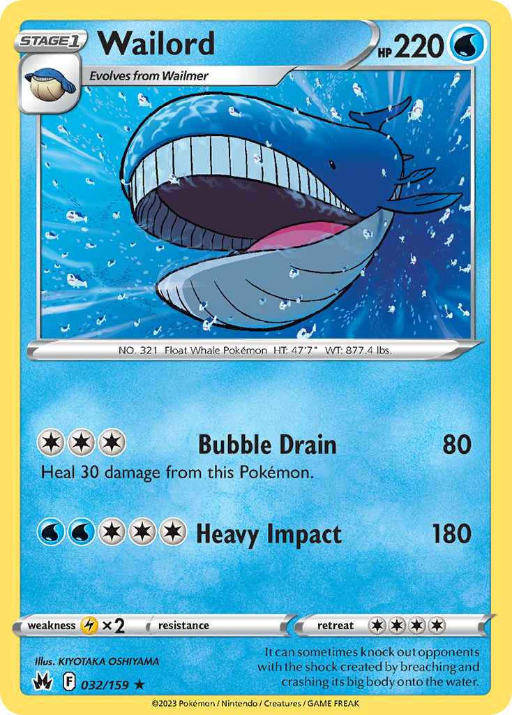 Wailord Crown Zenith 32
