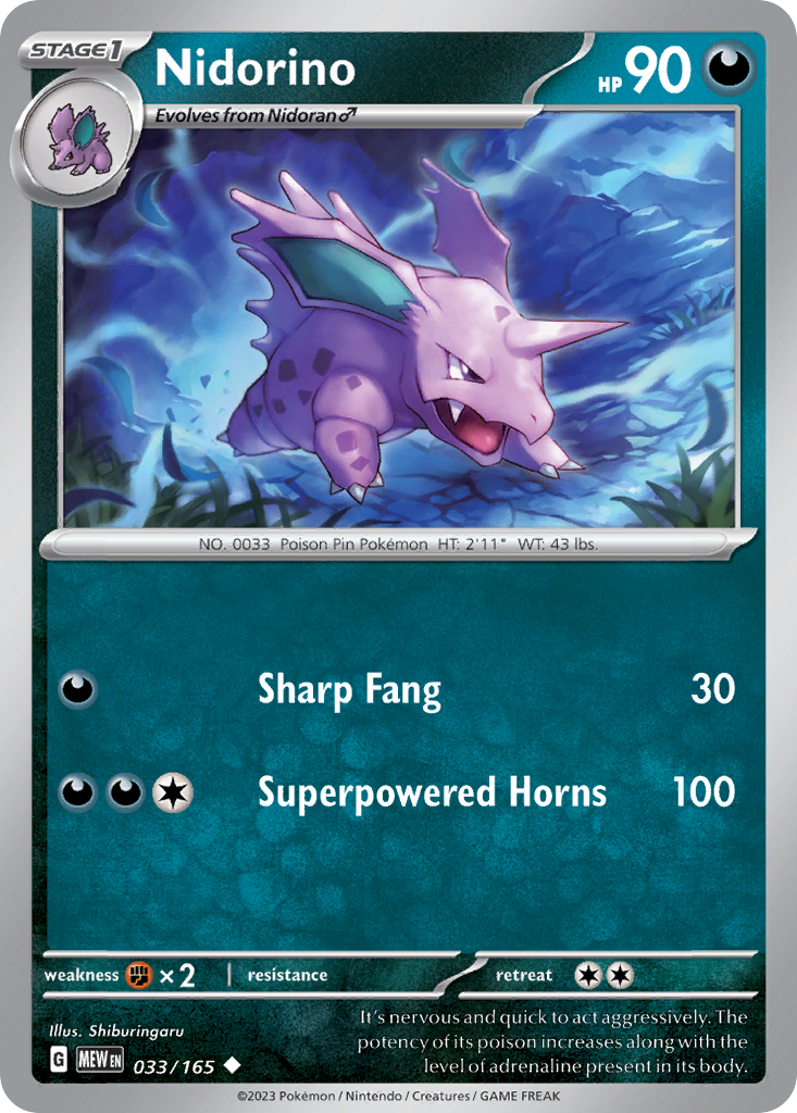 Nidorino 151 33