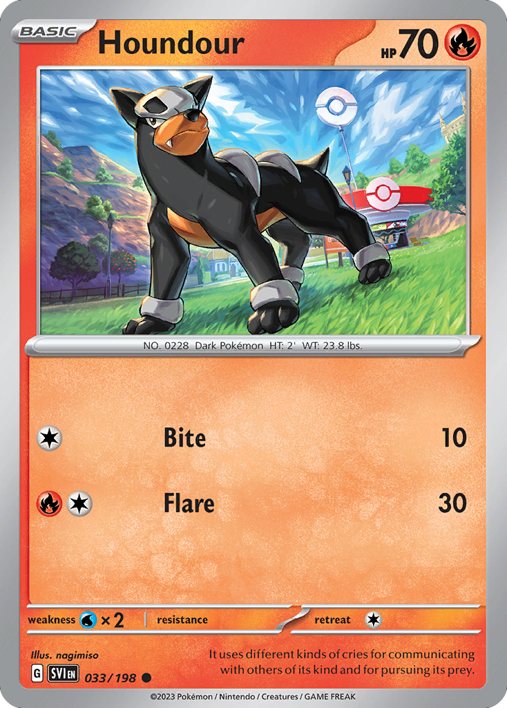Houndour Scarlet & Violet 33